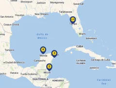 Mapa plavby