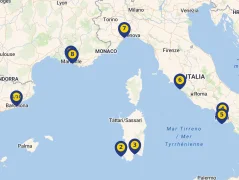 Mapa plavby