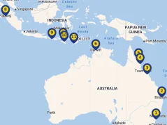 Mapa plavby