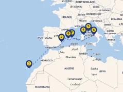Mapa plavby