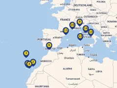 Mapa plavby