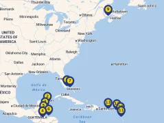 Mapa plavby
