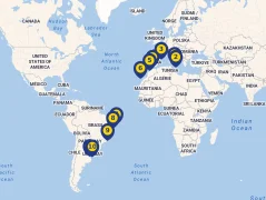 Mapa plavby