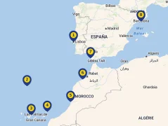 Mapa plavby