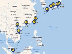 Mapa plavby