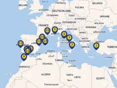 Mapa plavby